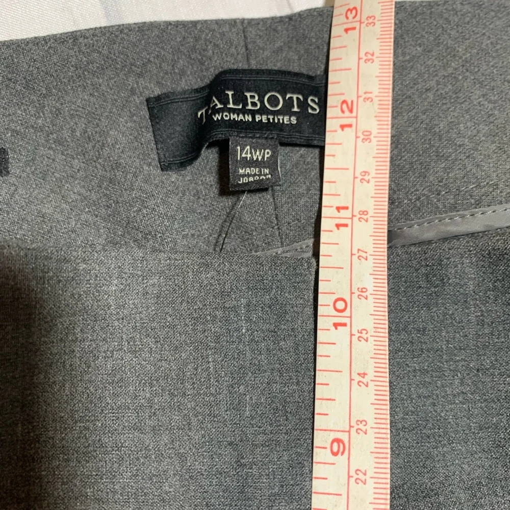 NWT Talbots Signature ankle Gray Dress Pants. Petites. Size 14WP. - Picture 10 of 11